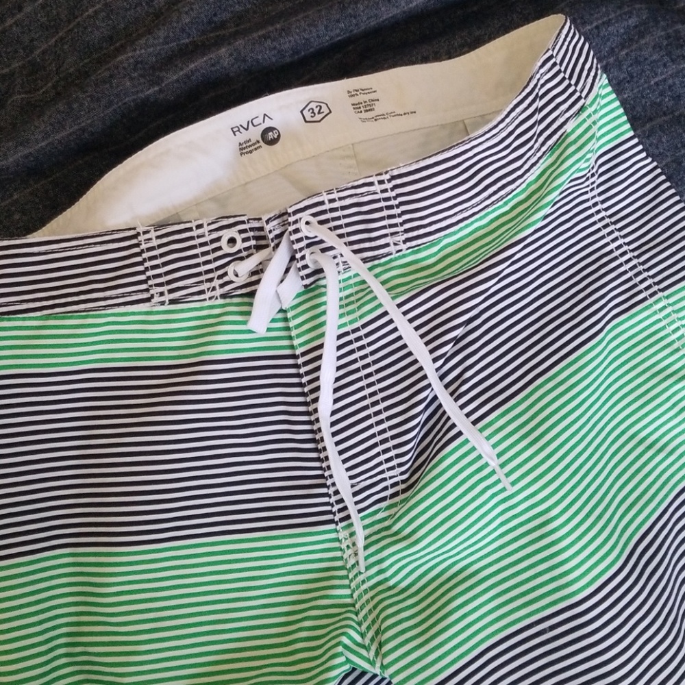 RVCA board shorts, swim shorts, medium 32 NWOT